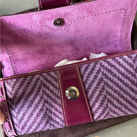 Coach Purple and Berry Clutch/Wristlet - Picture 5 of 9
